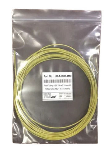 Yellow 420 Bar Pressure 5 Mm Thick 6 Meter Flexible Peek Tube For Chemical Use 