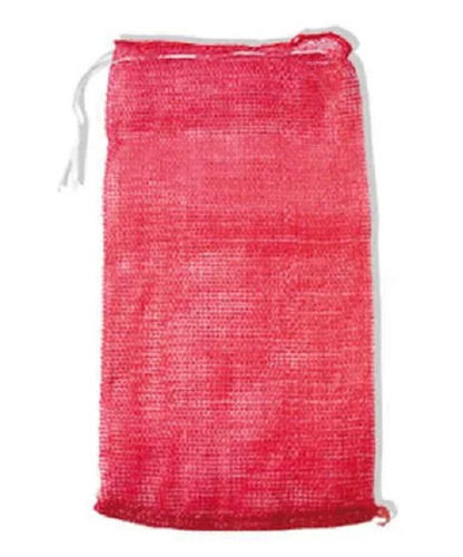 Red Premium Quality 30 Kilogram Capacity Disposable Plastic Leno Bags