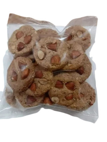 Sweet Round Semi Hard Badam Biscuit With 3 Months Shelf Life Fat Content (%): 5.8 Grams (G)