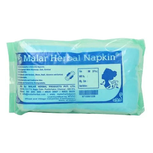 100% Handmade And Comfortable Sanitary Herbal Napkins (Medium Size) Age Group: Women