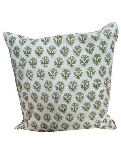 Multicolor 14X14 Inch Square Lightweight Comfortable Soft Printed Cotton Cushion 