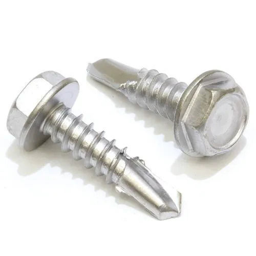 Silver 46Mm Polished Rust Proof Stainless Steel Self Drilling Screws For Construction