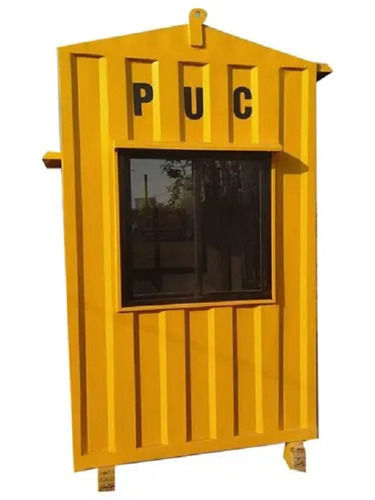 Yellow 750 Kg Wind Resistance Versatile High Impact Strength Mild Steel Puc Cabin For House