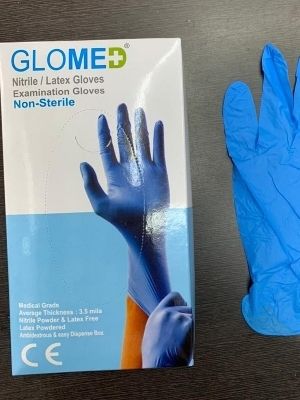 Disposable Non Sterile Powdered Latex Examination Gloves