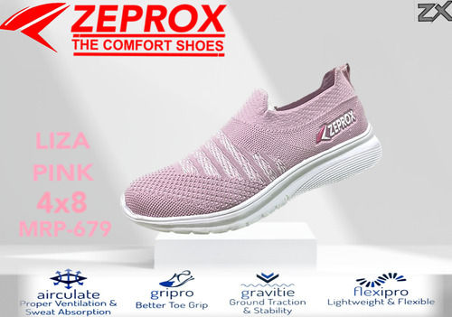 Ladies 4X8 Size Pink Casual Wear Eva Sole Slip On Shoes (Liza) Gender: Female