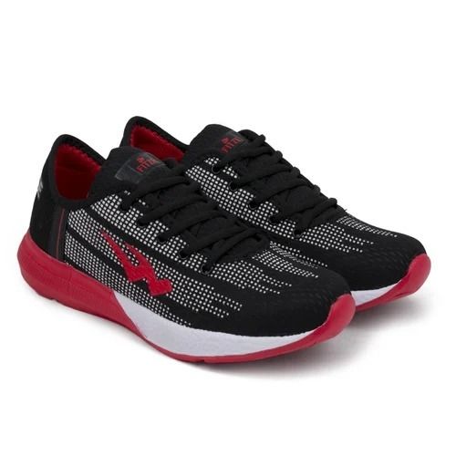 Summer Non Slip And Lace Closure Sport Wear Mesh And Pu Running Shoes