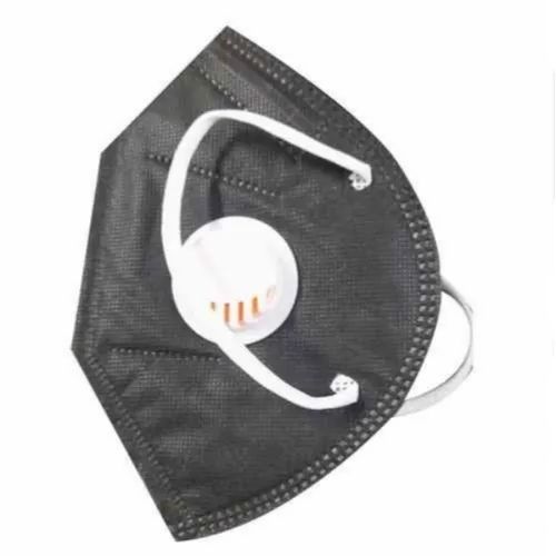 Grey Plain Dyed Non-Woven N95 Mask With Ear Loops For Protection Against Anti-Pollution And Coronavirus