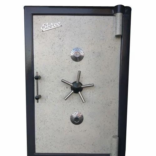 Rectangular Grey Single Door Iron Safety Locker