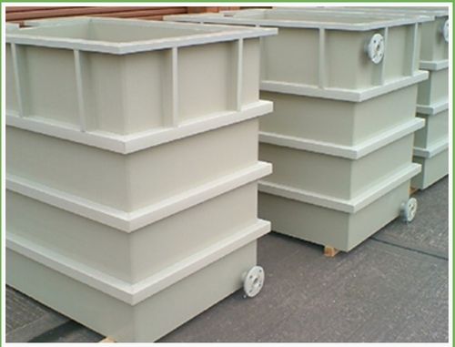 Rectangular White Polypropylene Pp Tank For Chemical Industry