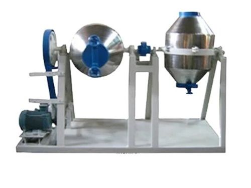 Silver And Blue Stainless Steel Body 440 Volt Three Phase Semi Automatic Dry Powder Mixer