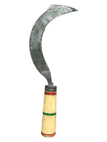 Not Coated Strong Lightweight Handle Curved Mild Steel Hand Sickle For Agricultural Use