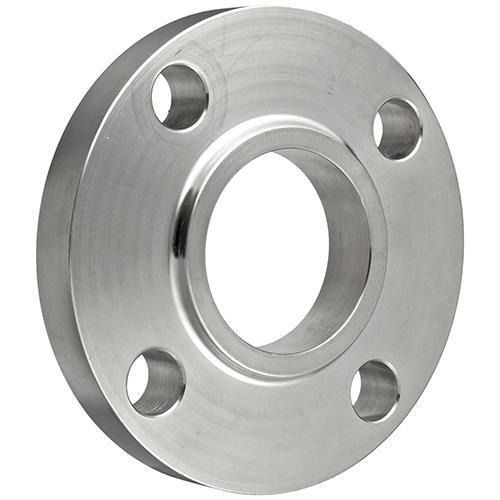 Silver 2 Inch Thick Round Polished Finish Stainless Steel Pipe Flange