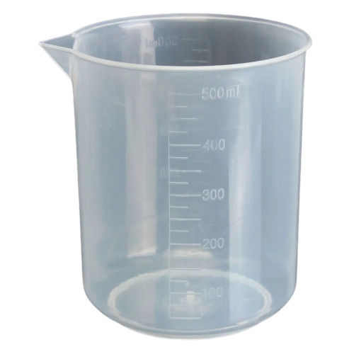 4X4X7 Inch 500 Millilitre Transparent Plastic Beakers For Chemical Laboratory Power: 00 Milliampere (Ma)