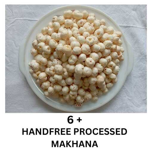 White 6 And Above 6 Soota Handfree Processed Makhana