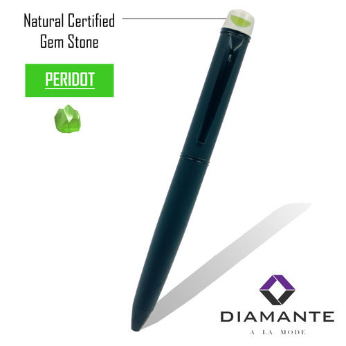 Diamante Natural Gemstone (Peridot) Pens For Promotional Gift