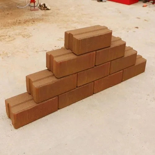 Red Interlocking Wall Block