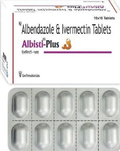 Pack Of 10X10 Strips Albendazole And Ivermectin Tablets Crude Medicine