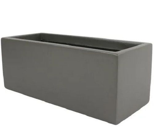 Plain Rectangular 1.5 Feet High Fiberglass Planter Application: Commerical