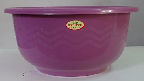 Round Shape Weltech Purple Plastic Ghamela For Home Use