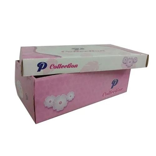 10.1x6x3.3 Inches Lightweight Rectangular Printed Cardboard Shoe Box