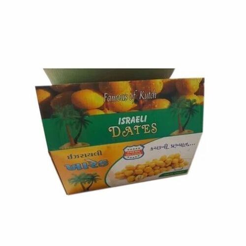 Yellow 20X12 Inches Rectangular Uv Offset Printed Matte Laminated Fruit Packaging Box