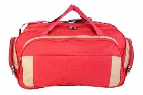 24x12 Inches Zipper Closure Plain Matty Fabric Duffle Bag With Large Storage Space