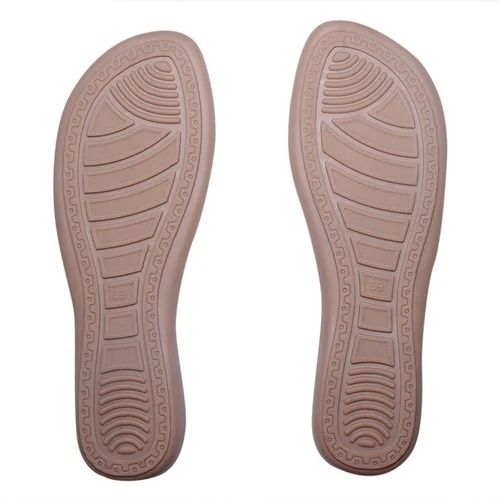 Light Brown 6Mm Thick Lightweight Slip Resistant Waterproof Plain Pvc Flat Heel Shoes Sole