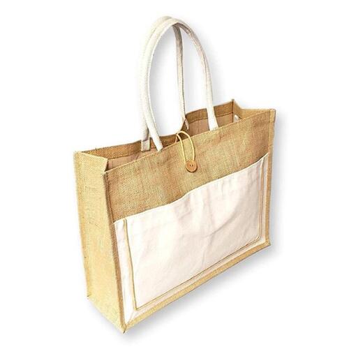 Eco Friendly Plain Jute Carry Bag For Shopping Use