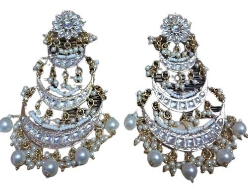 Ladies Kundan Hanging Earrings