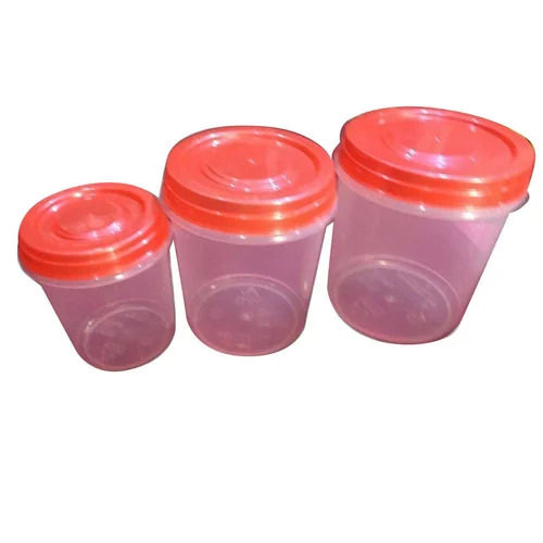 Plastic Containers With Air Tight Cap For Food Storage Use