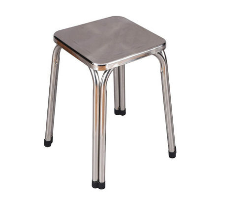 Machine Made Premium Quality And Durable Square Stainless Steel Stool 