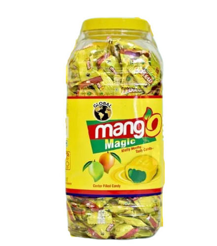 Sweet And Delicious Mango Flavor Eggless Solid Candy Lollipop, Pack Of 290 Piece  Pack Size: 400 Gram