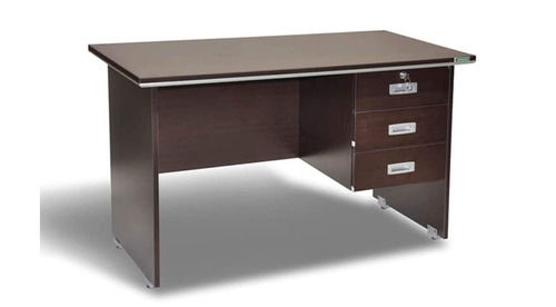 Wood Material Polished Finish Easy To Clean Executive Table 
