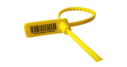 Yellow 1 Gauge Pvc Plastic Security Seal For Industry Use