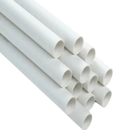 White 10 Mm Thick Round Seamless Pvc Rigid Pipe For Construction Use