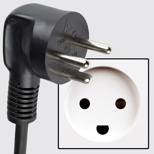 Electric 3 Pin Plug For Tv, Refrigerator And Modem Use