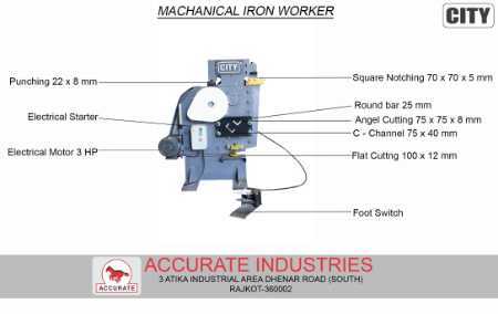 Mechanical Iron Worker Machine