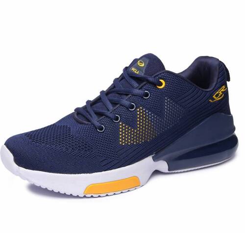 Men Canvas Lace Up Sports Shoes For Running Use