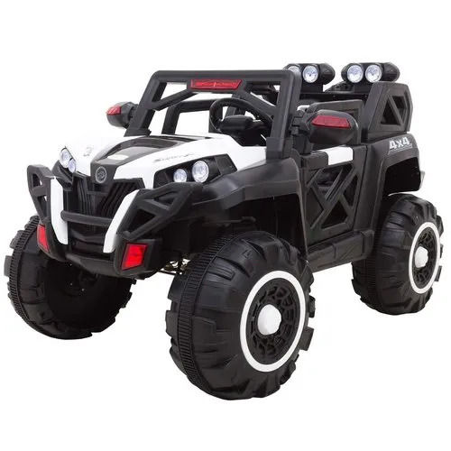 White And Black Modern Style High Strength Durable Abs Plastic Battery Operated Jeep For Kids