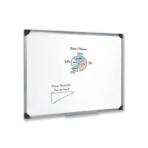 Modern Style Light Weight Wall Mounted Rectangular Steel Melamine Writing Board