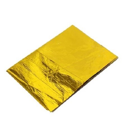 Rectangular 26X18 Cm Plain Colored Cellophane Sheet For Packing Coating Material: Paper