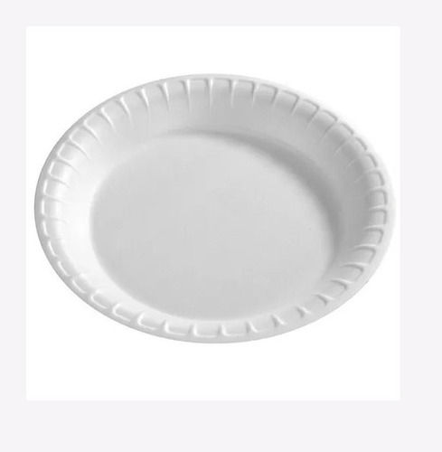 Round Plain Thermacol Plates For Party 