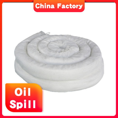 White Oil Spill Absorbent Socks For Industrial Uses