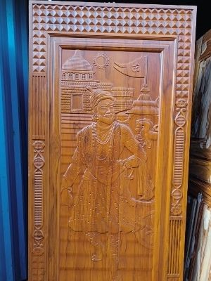 wood carving door