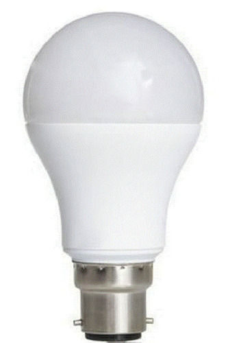 White 15 Watt Round Plain Ceramic Power Led Bulb