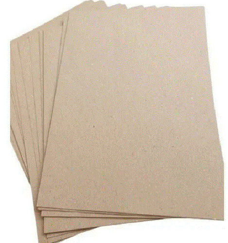 Brown 2 Mm Thick Rectangular Plain One Side Kraft Paperboard