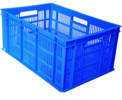 Blue 20 Kilogram Capacity Rectangular Storage Crates