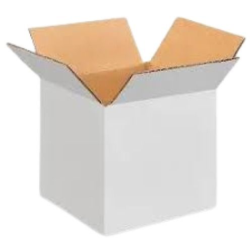 Light In Weight Plain White Square Corrugated Packaging Boxes