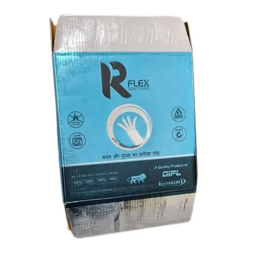 Blue Light Weight High Strength Printed Glossy Laminated Paper 3 Ply Corrugated Box