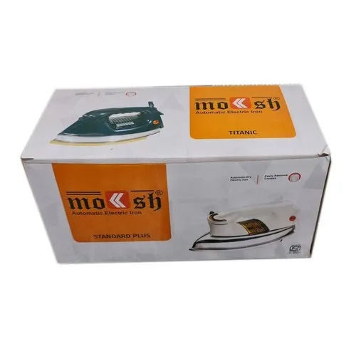 White Light Weight Portable Matte Laminated Printed Electric Iron Cardboard Packaging Box